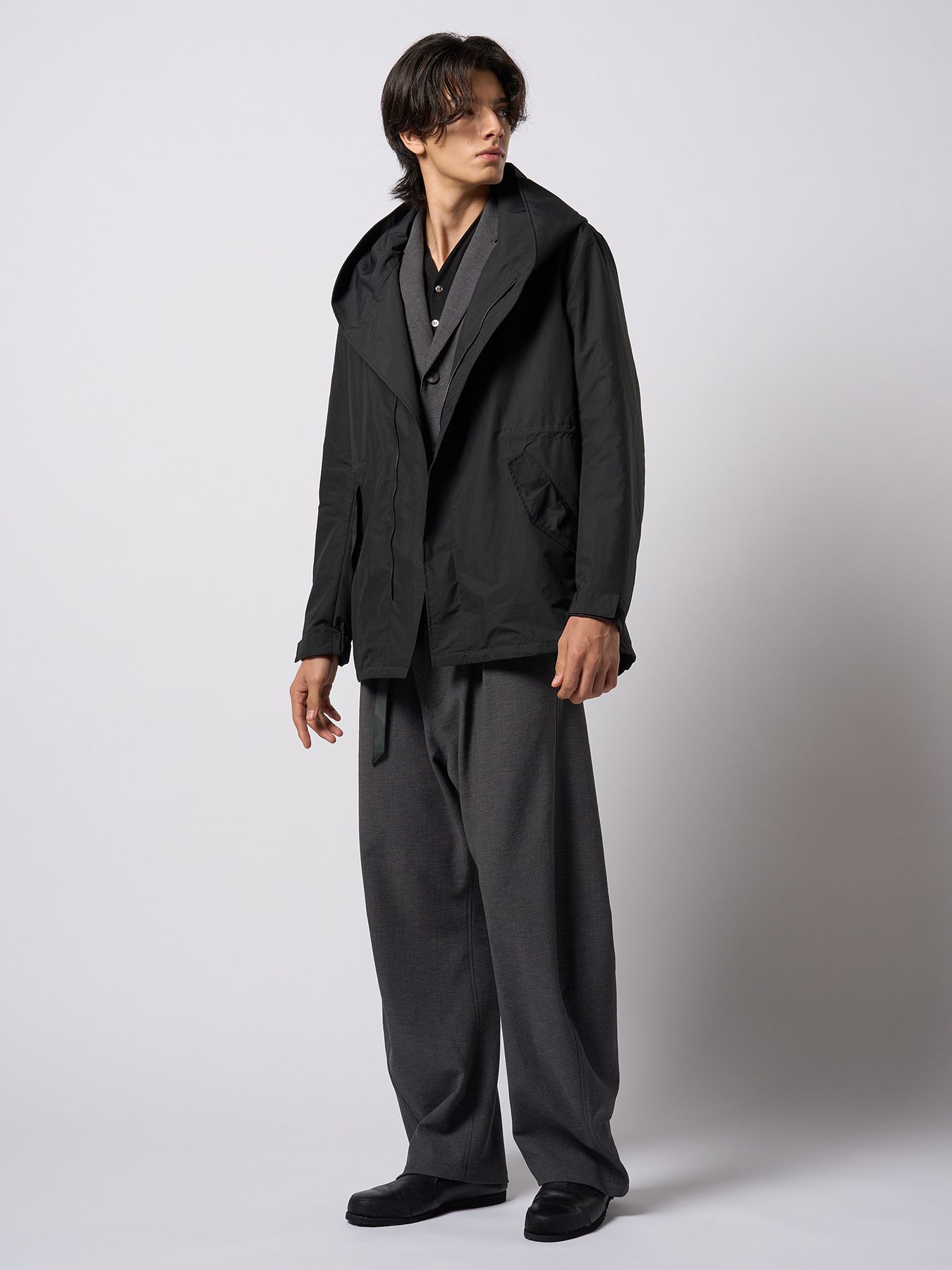 【予約品 9月23日(火) 締切】wrap field parka / ラップフィールドパーカ / ブラック