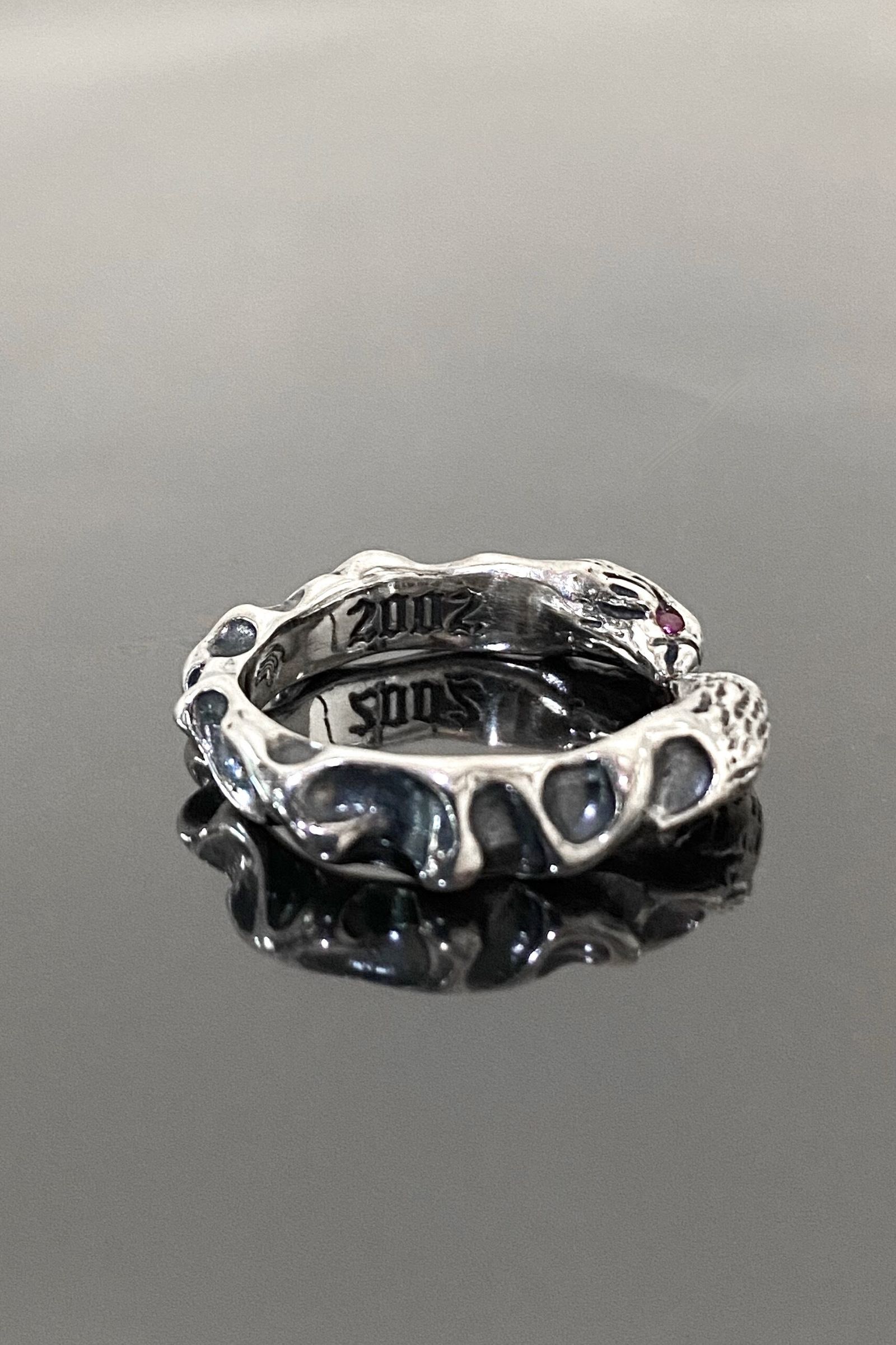 《受注生産》 EAGLE RING w / RUBY and SAPPHIRE ルビー & サファイア リング 【GOD SIZE】 注文から1~2週間後入荷予定
