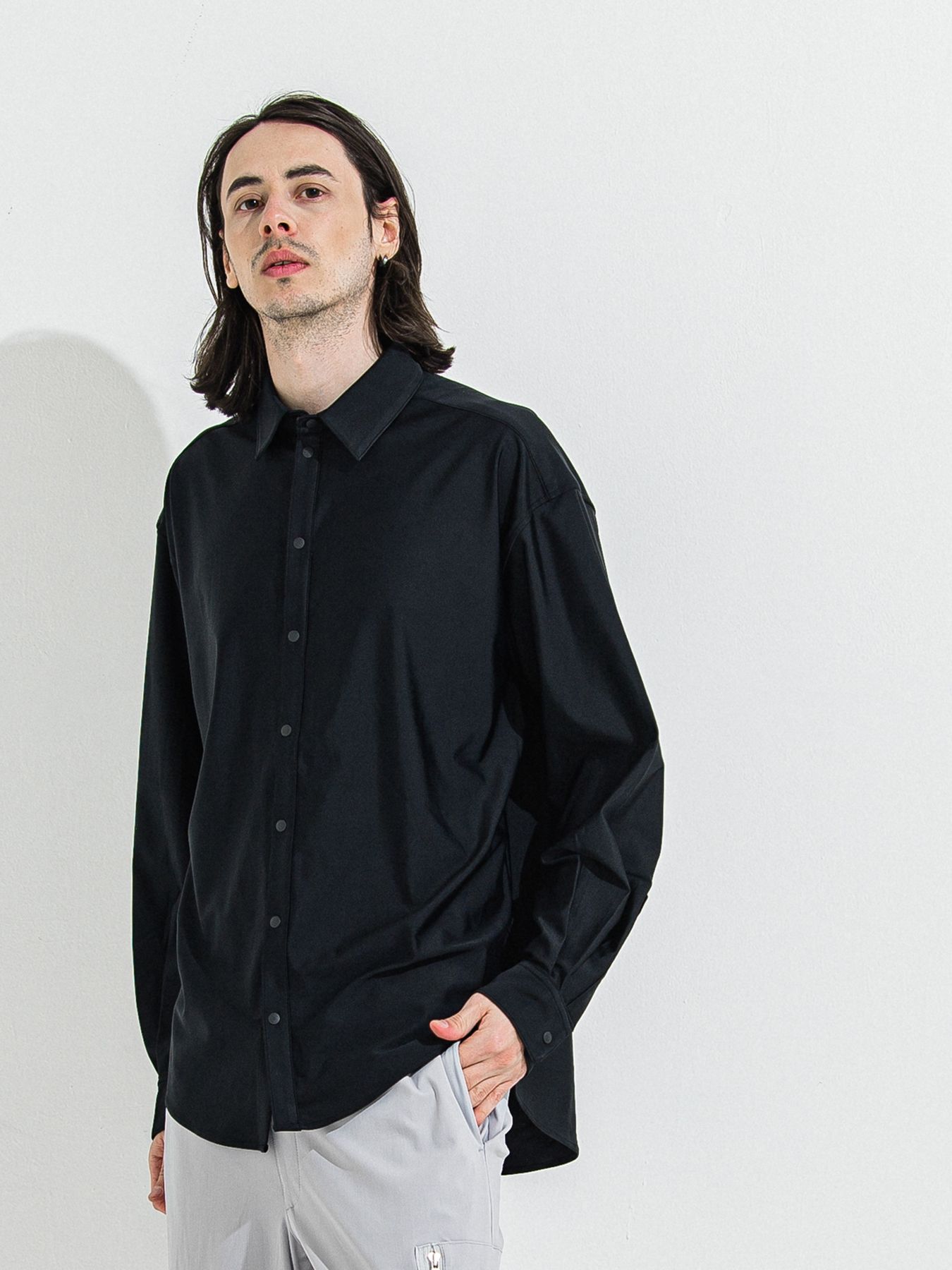 【予約品 】RASH JACK SHIRTS / ラッシュガード ジャックシャツ / ブラック