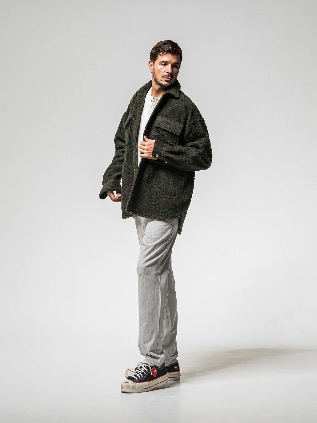 【予約品 】PAT WIDE EASY PANTS / パット ワイドイージーパンツ / グレー