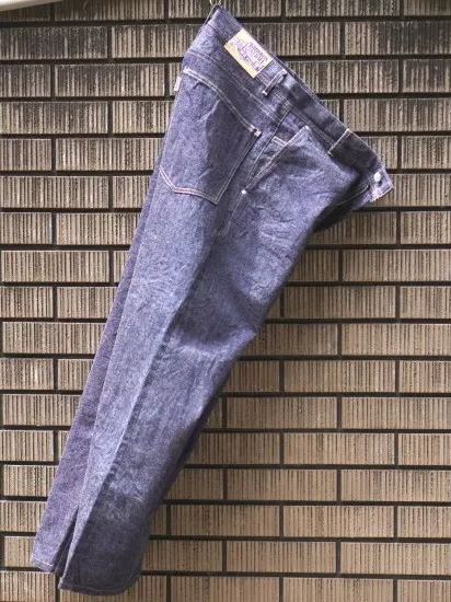 バギーデニムパンツ インディコ made in Japan 【BROOKYM OVERALL】