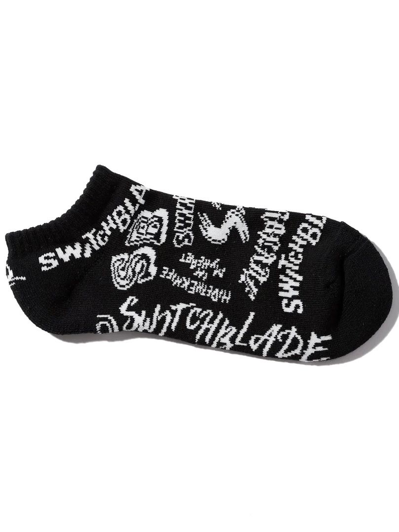 SB GRAFFITI ANKLE SOCKS / アンクルソックスブラック 【SWITCH BLADE】