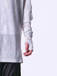 《予約品》 ArmBand / パイソンメッシュアームバンド / ホワイト