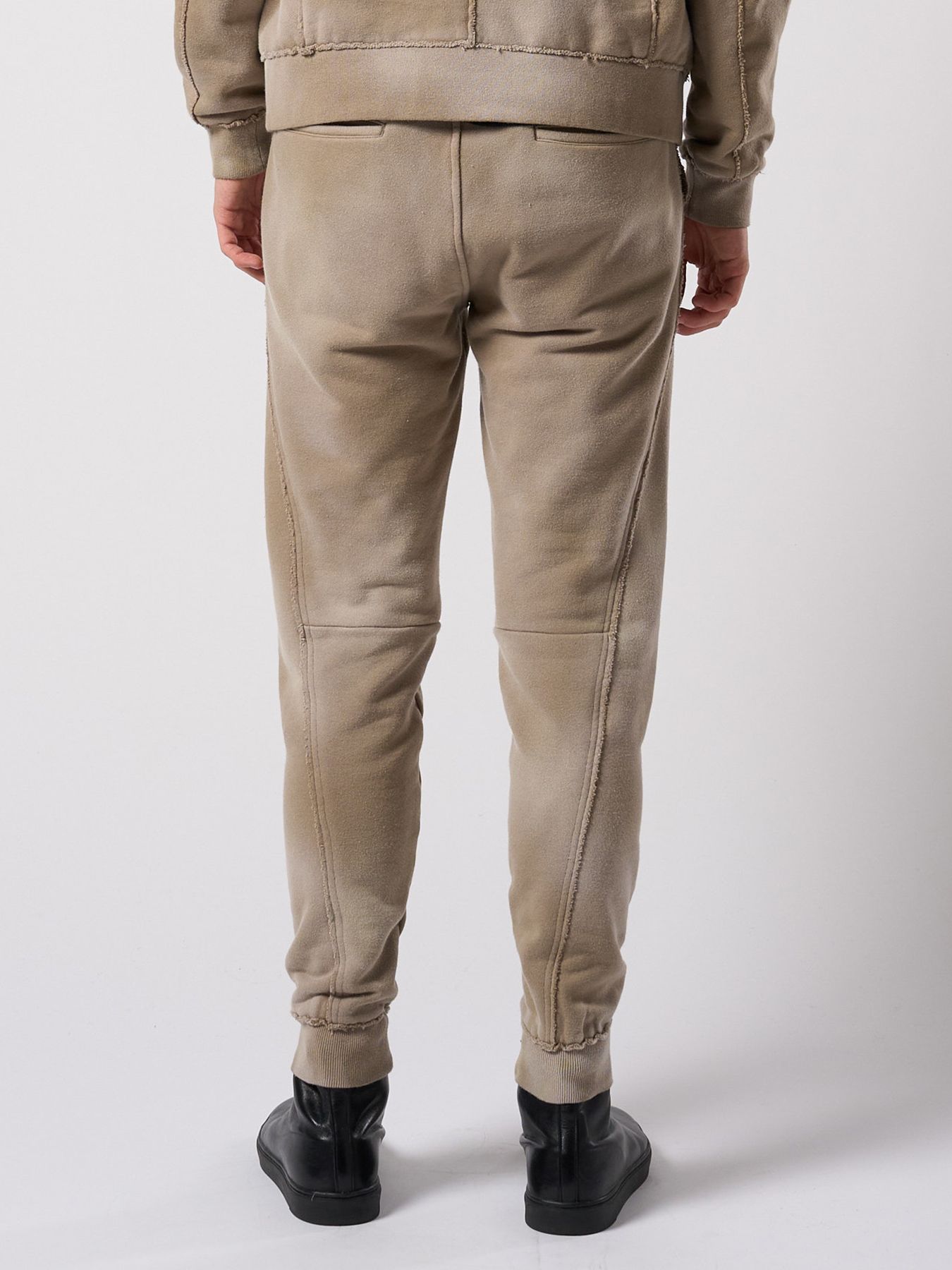 【予約品 4月19日(日) 18時締切】fade switching rib sweat pants / フェードスイッチング リブスウェットパンツ / フェードベージュ