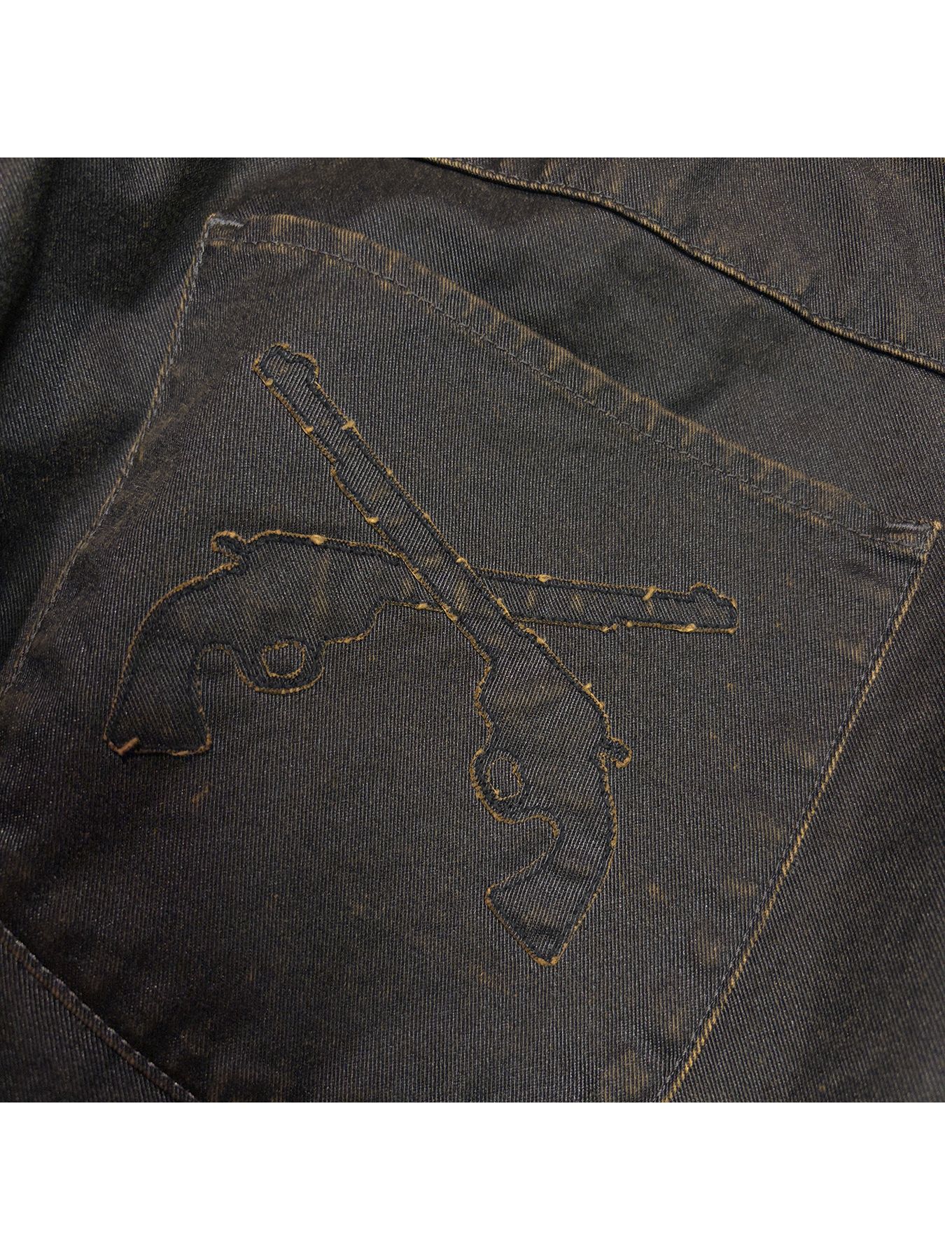 【予約品 3月9日(月) 18:00 締切】S.WASH COATING PT / ストーンウォッシュ コーティング チノクロス モトクロス パンツ / ブラック