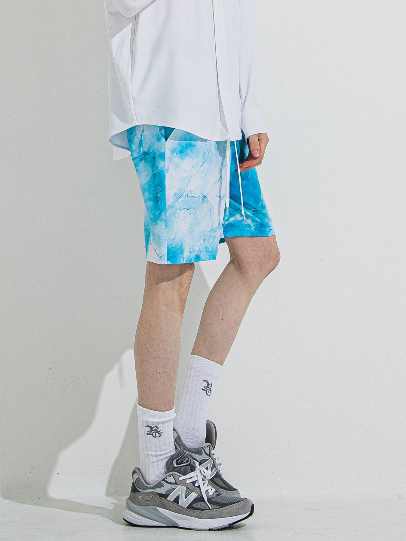 【予約品 】RASH SHORTS / ラッシュガード ショーツ / マーブルブルー