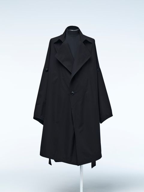 《予約品4月23日18時締め》 HAORI-TrenchCollar / カーディガン  / ブラック 【THE ONENESS】 7月中入荷予定