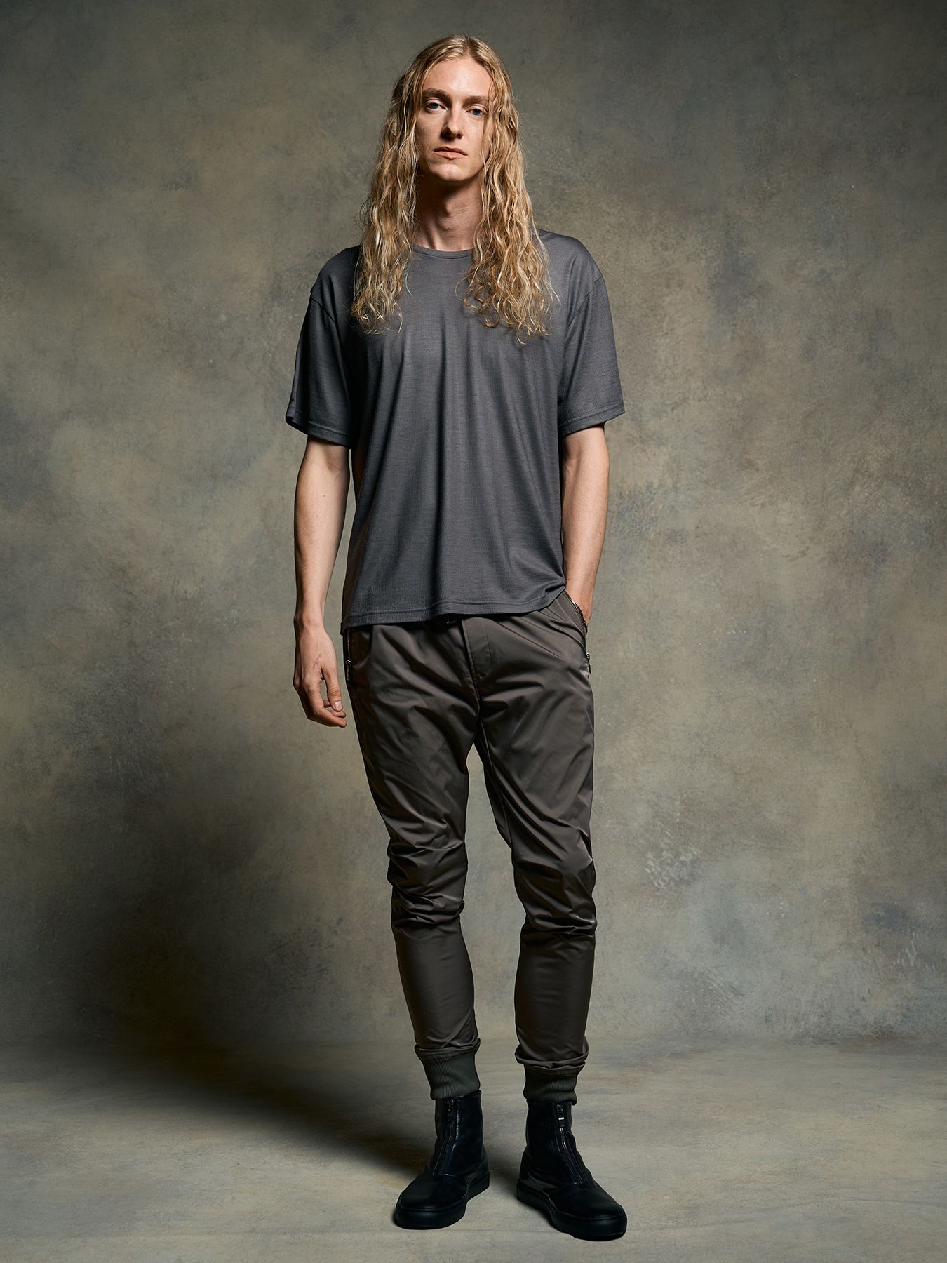 【予約品 9月23日(火) 締切】tuck rib pants / タックリブパンツ / カーキ
