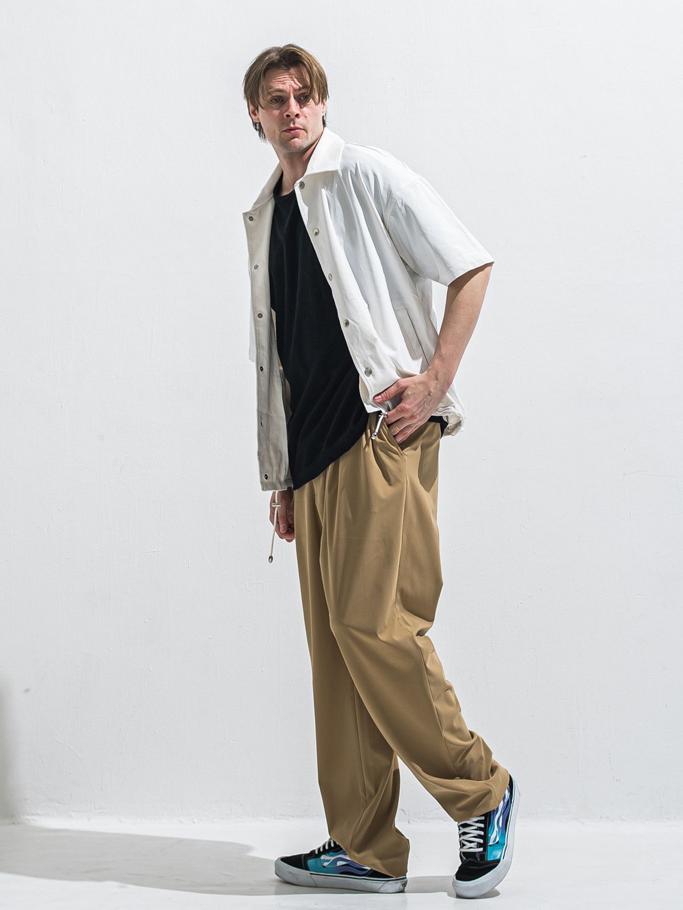 【予約品 2月15日(日) 18:00 締切】BEN PANTS / ワイドルーズパンツ / ブラウン