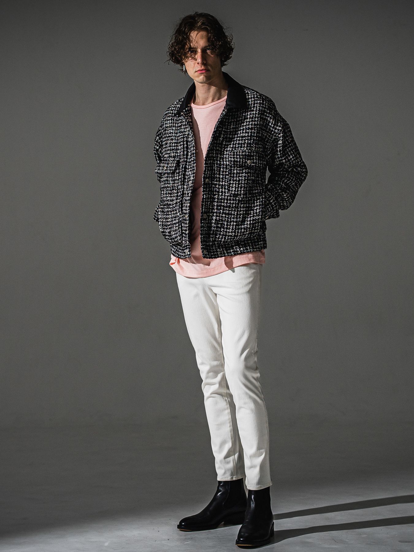 【予約品】FCTWEED 2nd jk / ファンシーツィード ジャケット / ブラック