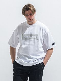 【予約品 2月15日(日) 18:00 締切】BOX OVER TEE / ボックスロゴオーバーTシャツ / ホワイト×グレー