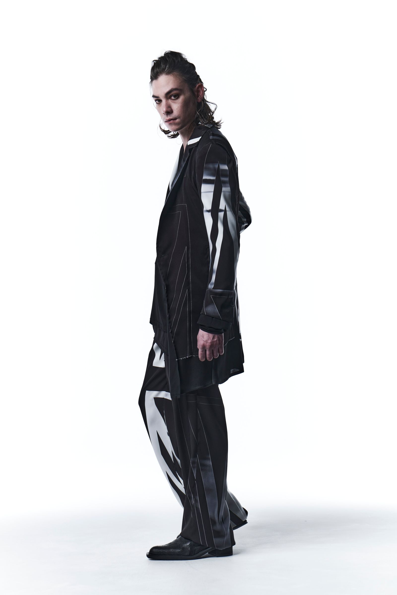 《予約品》 LayerdJacket テーラードジャケット UNION JACK / Black&White 【kiryuyrik】 9月入荷予定