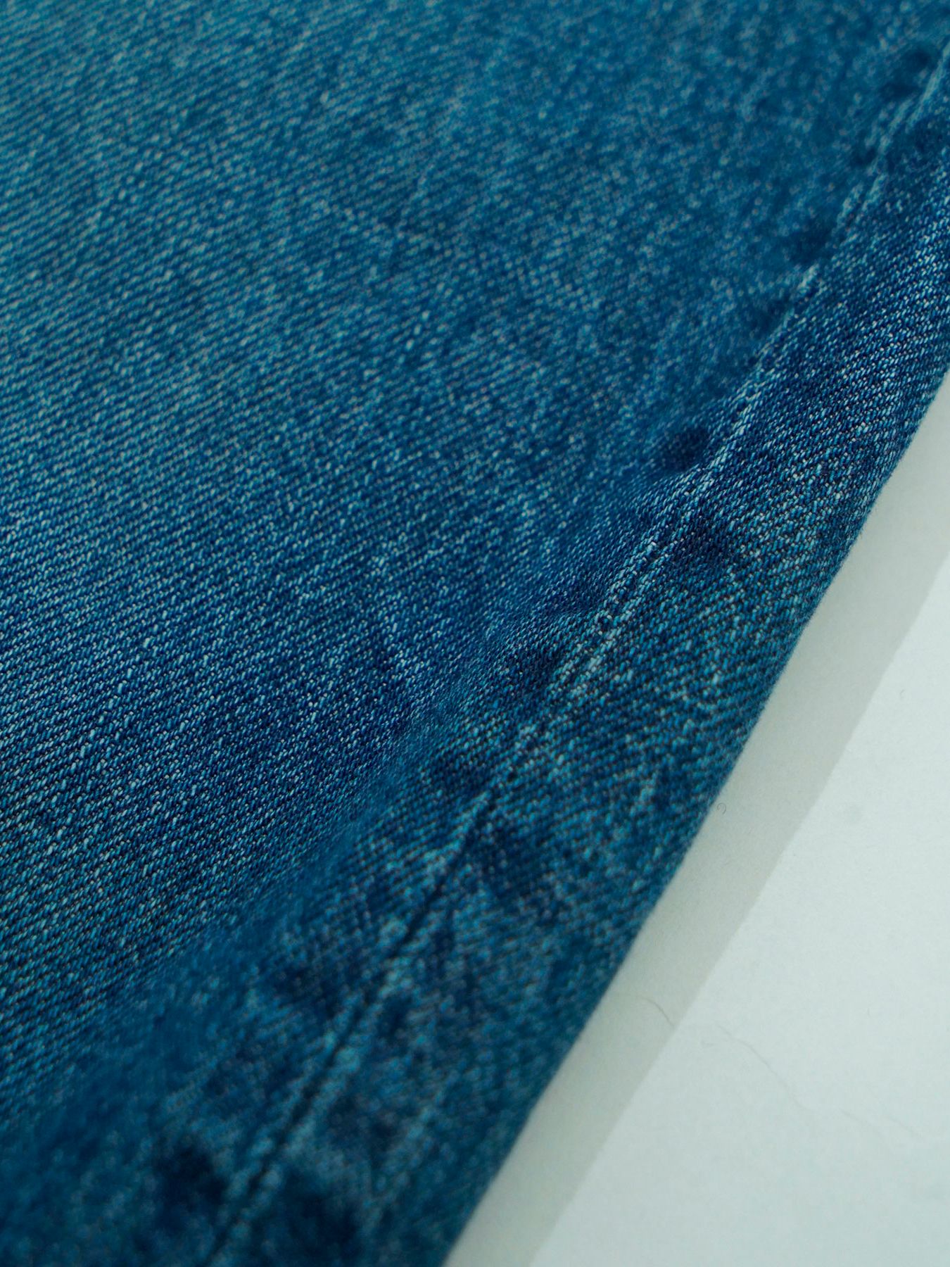 【予約品 5月7日(水)AM10時  締切】Fluxdenim used / ユーズド加工 デニムパンツ / インディゴ×ネイビー