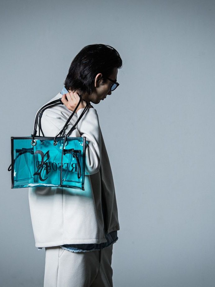 《予約品》 vermilion×RESOUND PVC TOTE BAG / ビニールトートバッグ / アクア