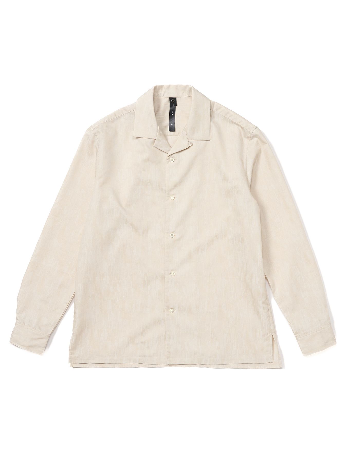 【予約品 9月23日(火) 締切】jacquard open collar shirt / ジャガード オープンカラーシャツ / アイボリー