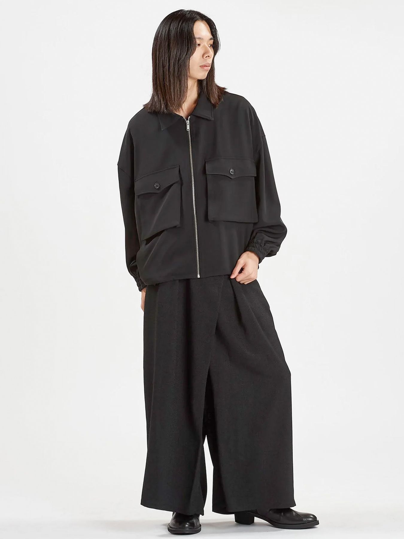 WポケットZIP-BLZ / ブラック【NO ID.】