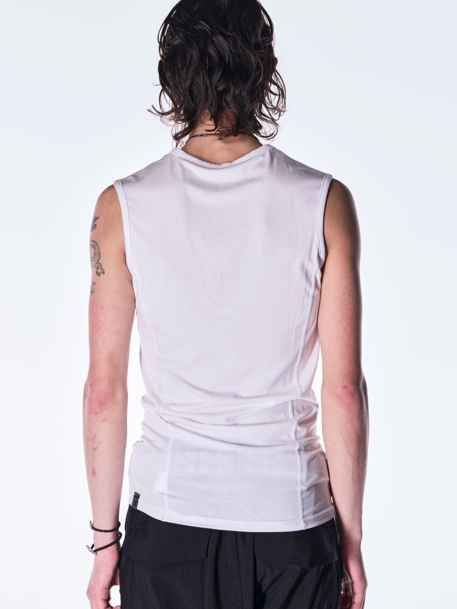 【予約品 6月29日(月) 締切】BEATENJIKU Henry Tank Top / ヘンリーネック タンクトップ / ホワイト