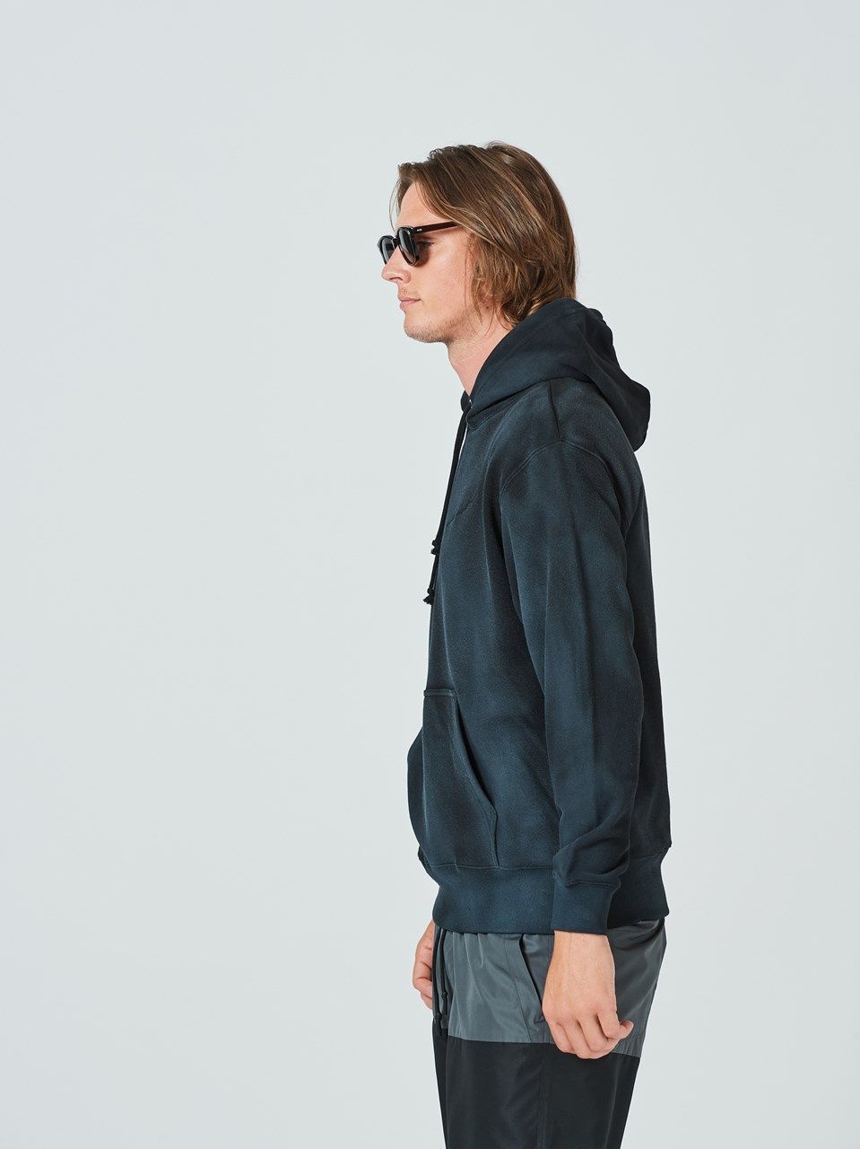 (予約品2023年10月19日18時締め) Random Dye Hooded Sweatshirt / フードスウェット / ブラック