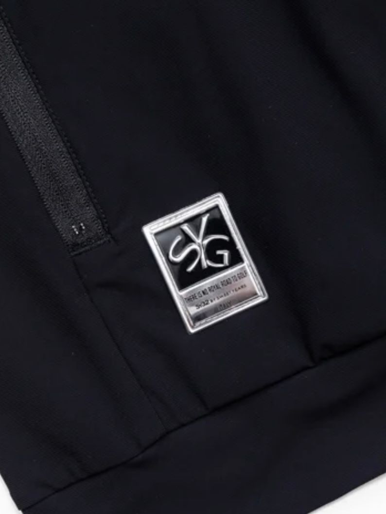 イタリア生地ハイストレッチ HIGH STRETCH JQ TAPE JACKET｜MEN'S / ブラック 【SY32 by SWEET YEARS GOLF】