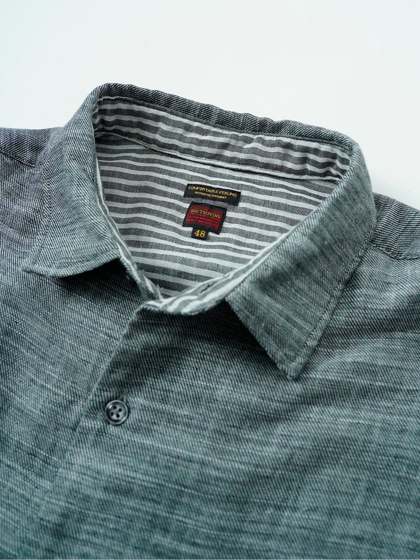【予約品 11月9日(月) 締切】BACKSTRIPESHIRT / バックストライプシャツ / 杢グレー
