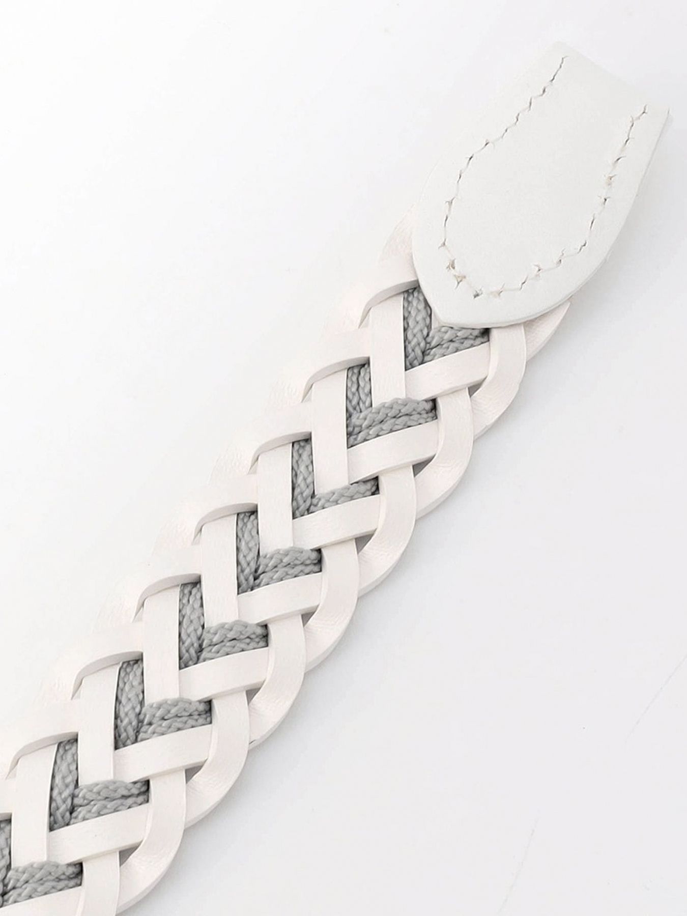 ナローコードメッシュベルト / ライトグレー 【NICOLE CLUB FOR MEN】