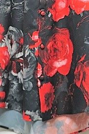 Shirts シャツ FloraMesh / Black&Red 【kiryuyrik】