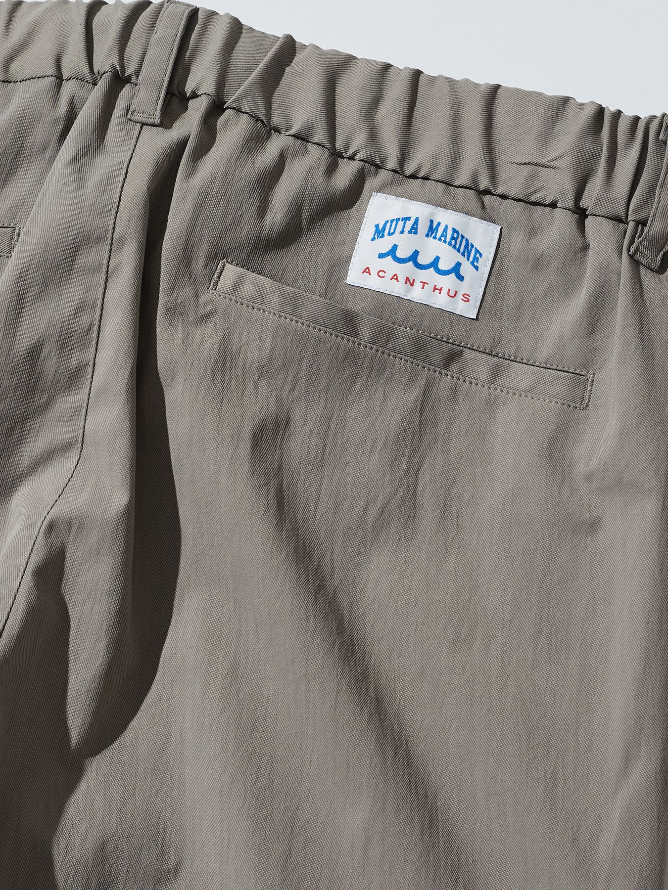 【予約品 10月9日(木) 締切】muta Ventilation Pants / イージーパンツ / グレー【Acanthus × muta MARINE】