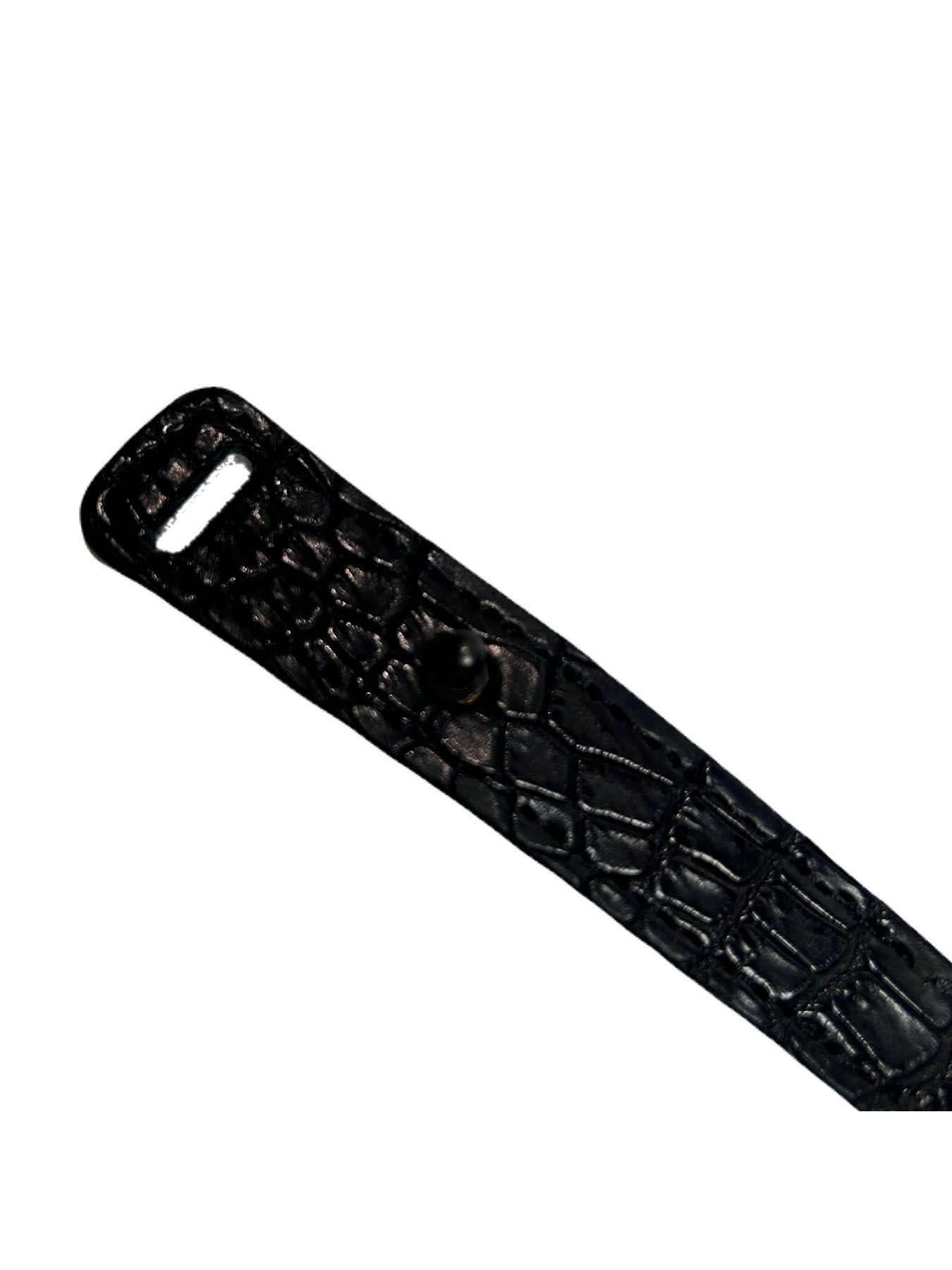 【予約品 8月10日(日) 締切 】CROCODILE WRIST BAND / クロコダイル リストバンド / ブラック