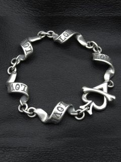 Flutter Ribbon Bracelet S / LOVE / ブレスレット
