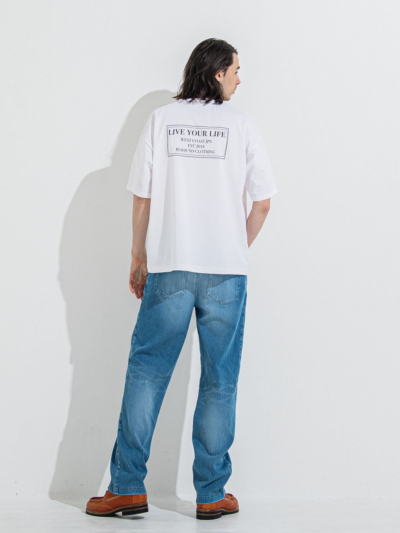 【予約品 】CREW OVER TEE /  クルーオーバーサイズTシャツ / ホワイト