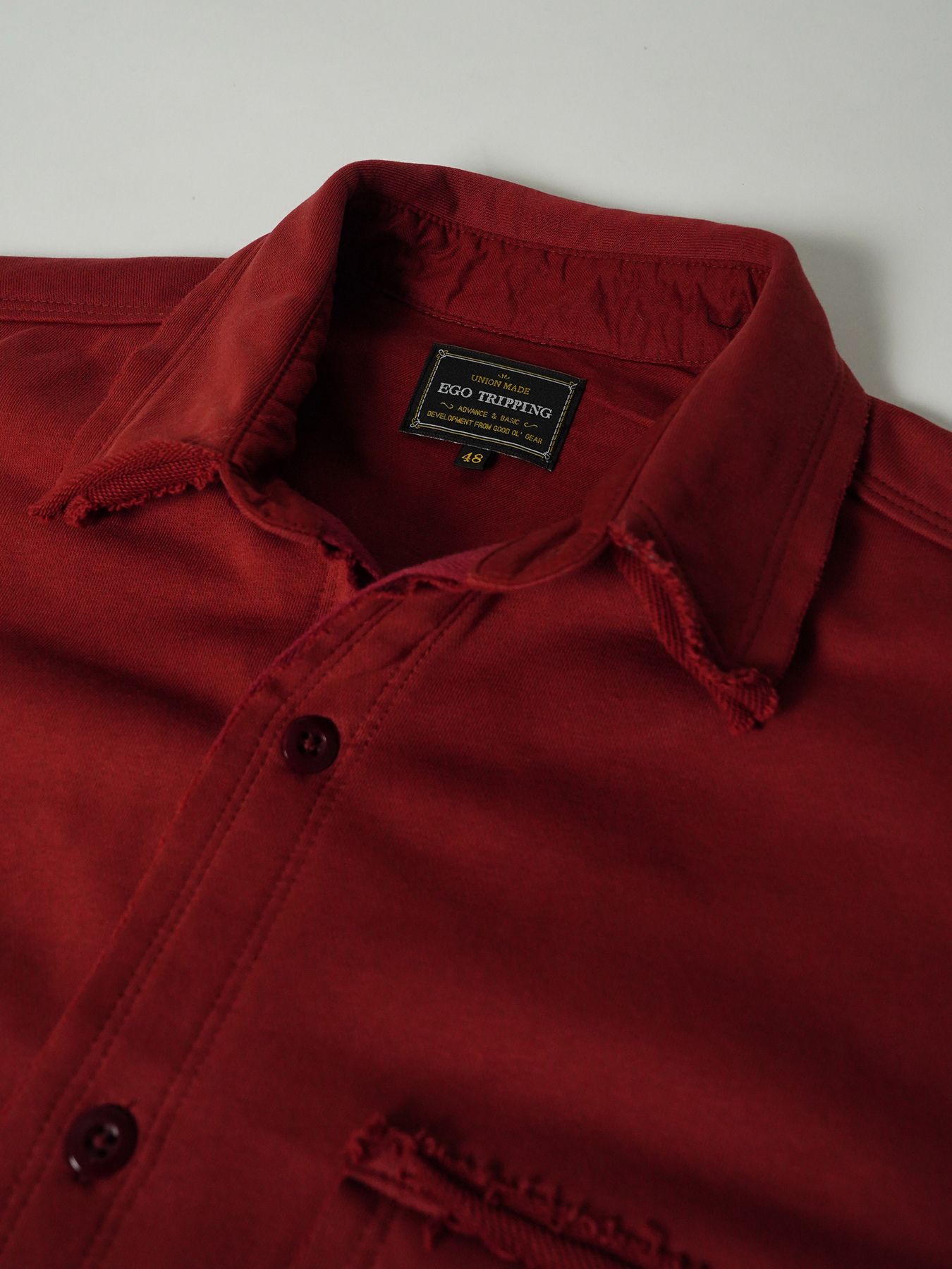 【予約品 7月5日(日) 締切】SWEAT OVERSHIRTS / スウェットオーバーサイズシャツ / レッド