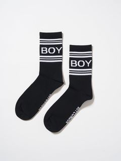 BOY LOGO REGULAR SOCKS / ソックス / ブラック