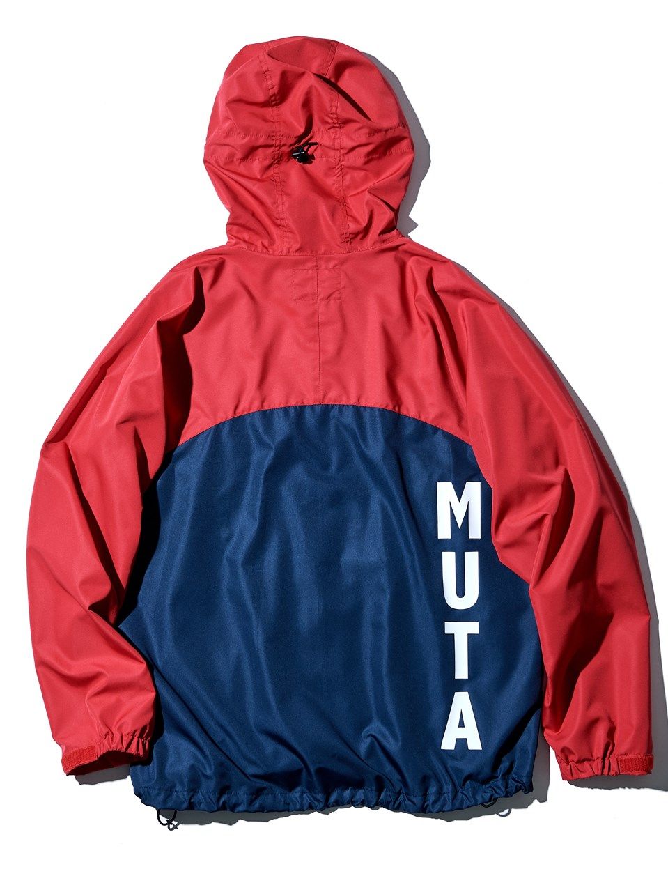 muta - muta Light Shell Hooded Jacket / 撥水フードジャケット / レッドWネーム 【Acanthus×muta  MARINE】 | BRYAN