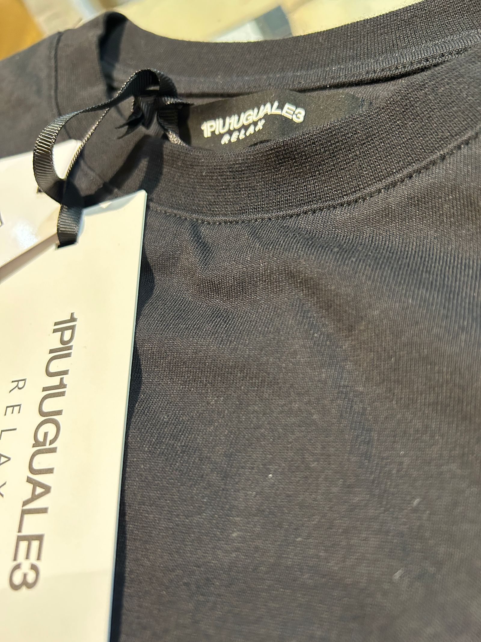 スヌーピー コラボ 長袖Tシャツ / ブラック ラインストーン【PEANUTS × 1PIU1UGUALE3 RELAX】