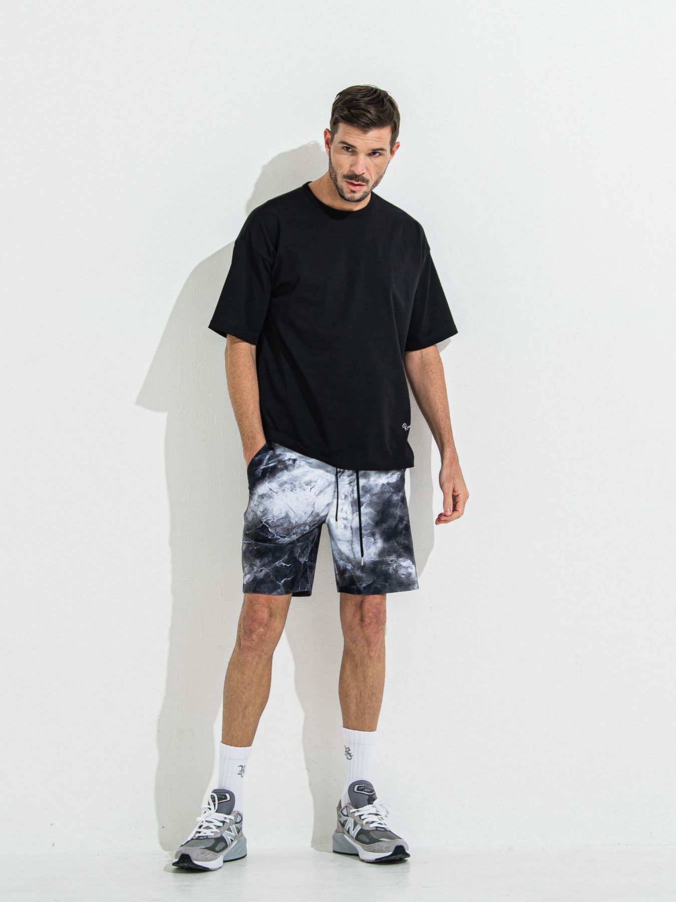 【予約品 】YOAKE PHOTO OVER TEE /  フォトオーバーサイズTシャツ / ブラック