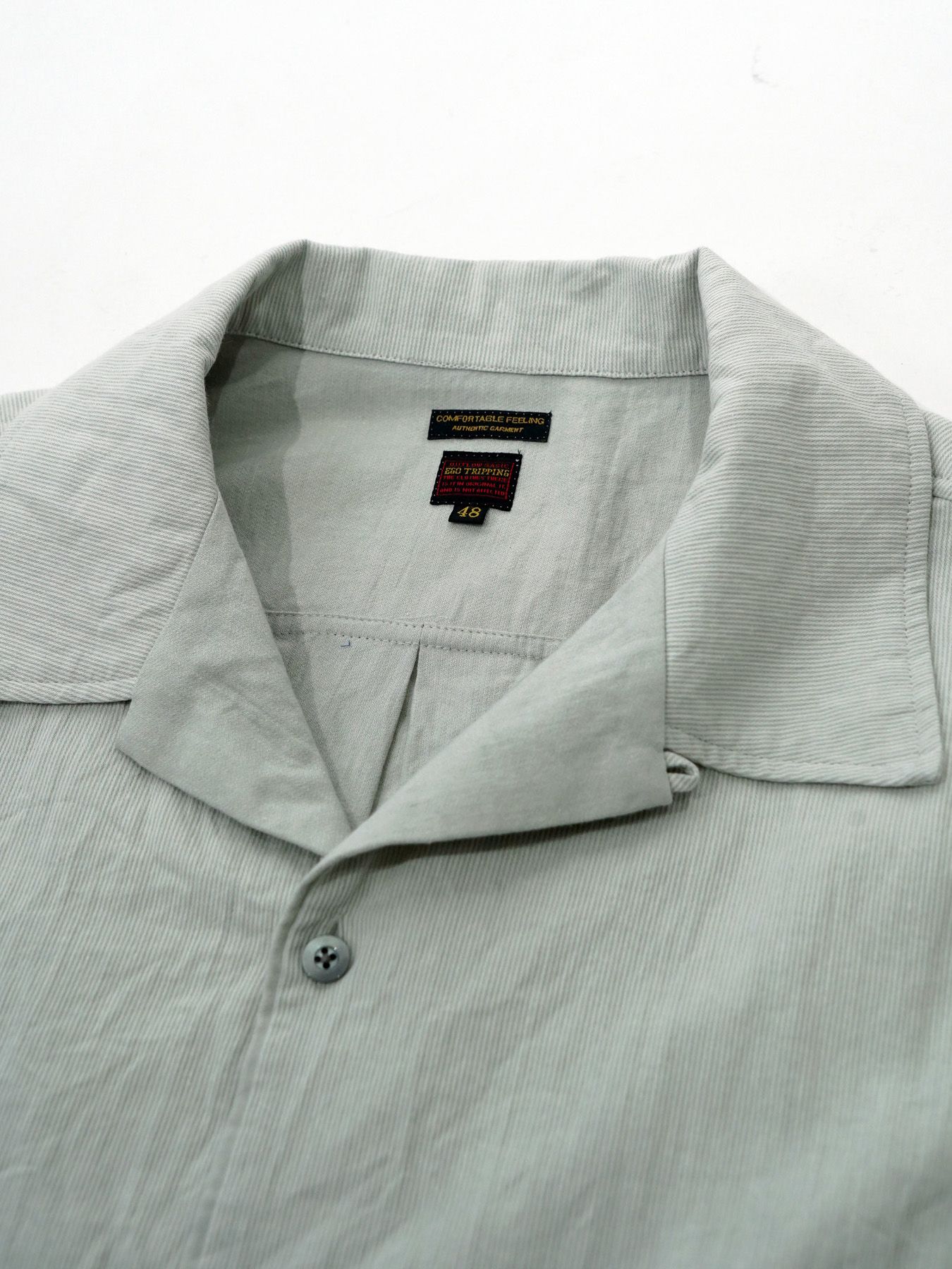 【予約品 2月1日(日) 締切】FLIPSHIRTS / オープンカラーシャツ / ライトグレー