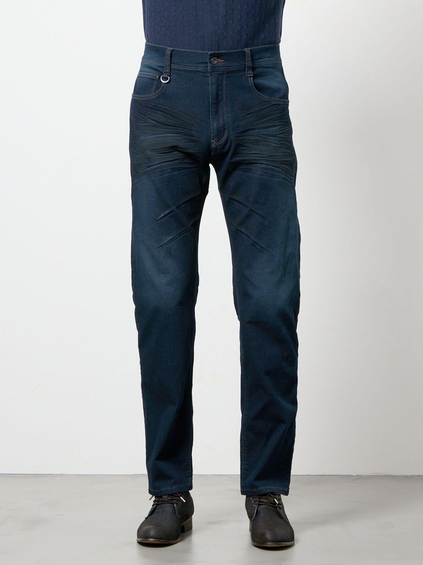 ライトオンスストレッチデニムパンツ / ネイビー【HIDEAWAYS NICOLE】