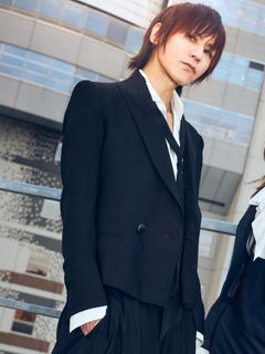 【予約品 】Costume Line：W-Peaked Jacket / Wピークドジャケット / ブラック