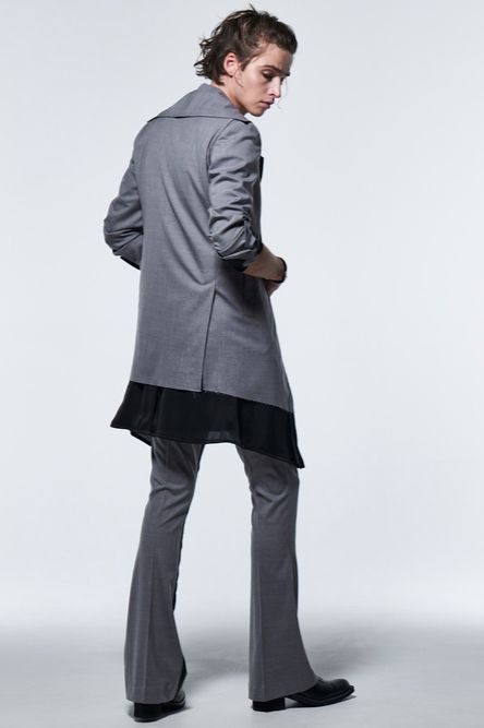 《予約品》 FlareSingleNapoleonJacket / ライトグレー 【kiryuyrik】 2023年3月以降入荷予定