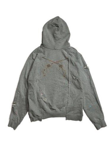《予約品8月31日 23時55分締め》 COLLEGE HOODIE A / パーカー / グレー 【roarguns 】 2024年2月入荷予定