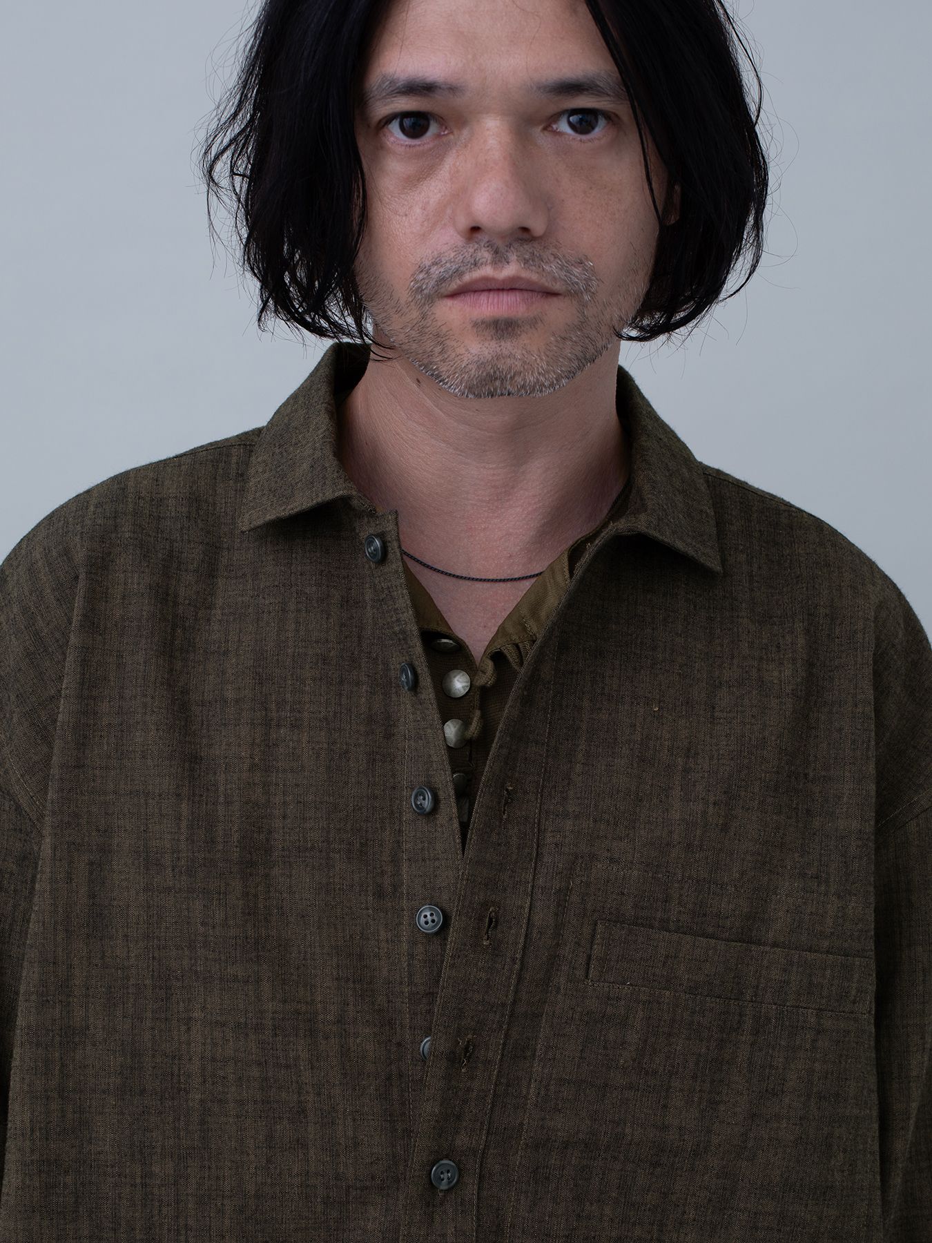 【予約品 10月26日(日) 締切】GERMANSHIRT / コットンシャツ / BROWN