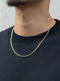 《予約品》 PUFFED MARINA CHAIN / チェーン / ゴールド 【Iroquois.SENTI】