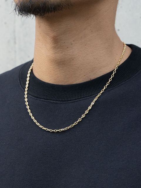 《予約品》 PUFFED MARINA CHAIN / チェーン / ゴールド 【Iroquois.SENTI】