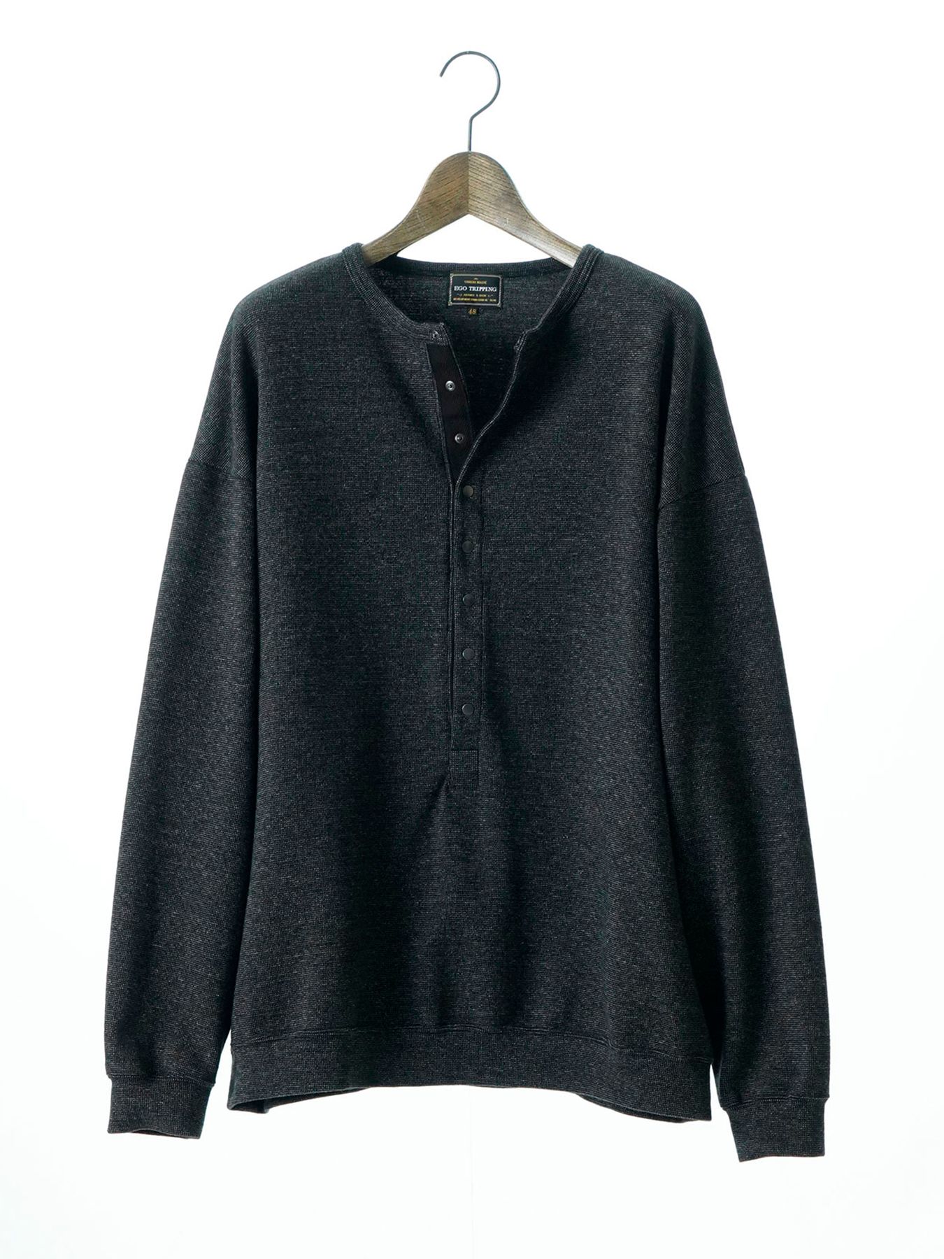 【予約品 】Deepfront / カットソー / 杢チャコール
