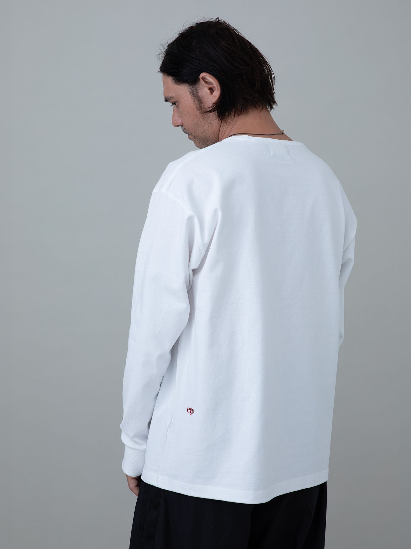 【予約品 10月26日(日) 締切】PRINTTEE-A long / ロゴプリントカットソー / WHITE