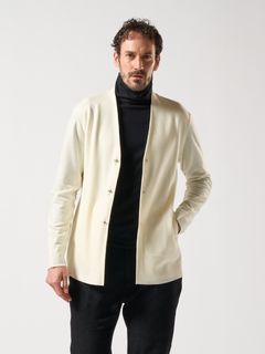 W72 wjk 2-ply hook cardigan カーディガン M wjk - 【予約品】 2-ply hook cardigan / ミドルカーディガン