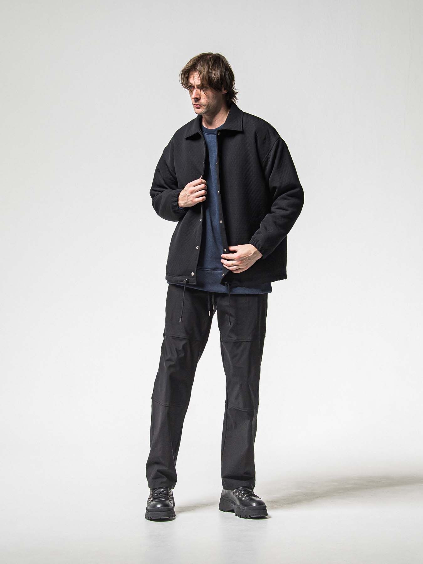 【予約品 8月31日(日) 締切】RC CHENILLE VELOURS FLEECE DROP TRAINER / RCサガラ刺繍ワッペン ベロアフリース ドロップショルダートレーナー / ネイビー