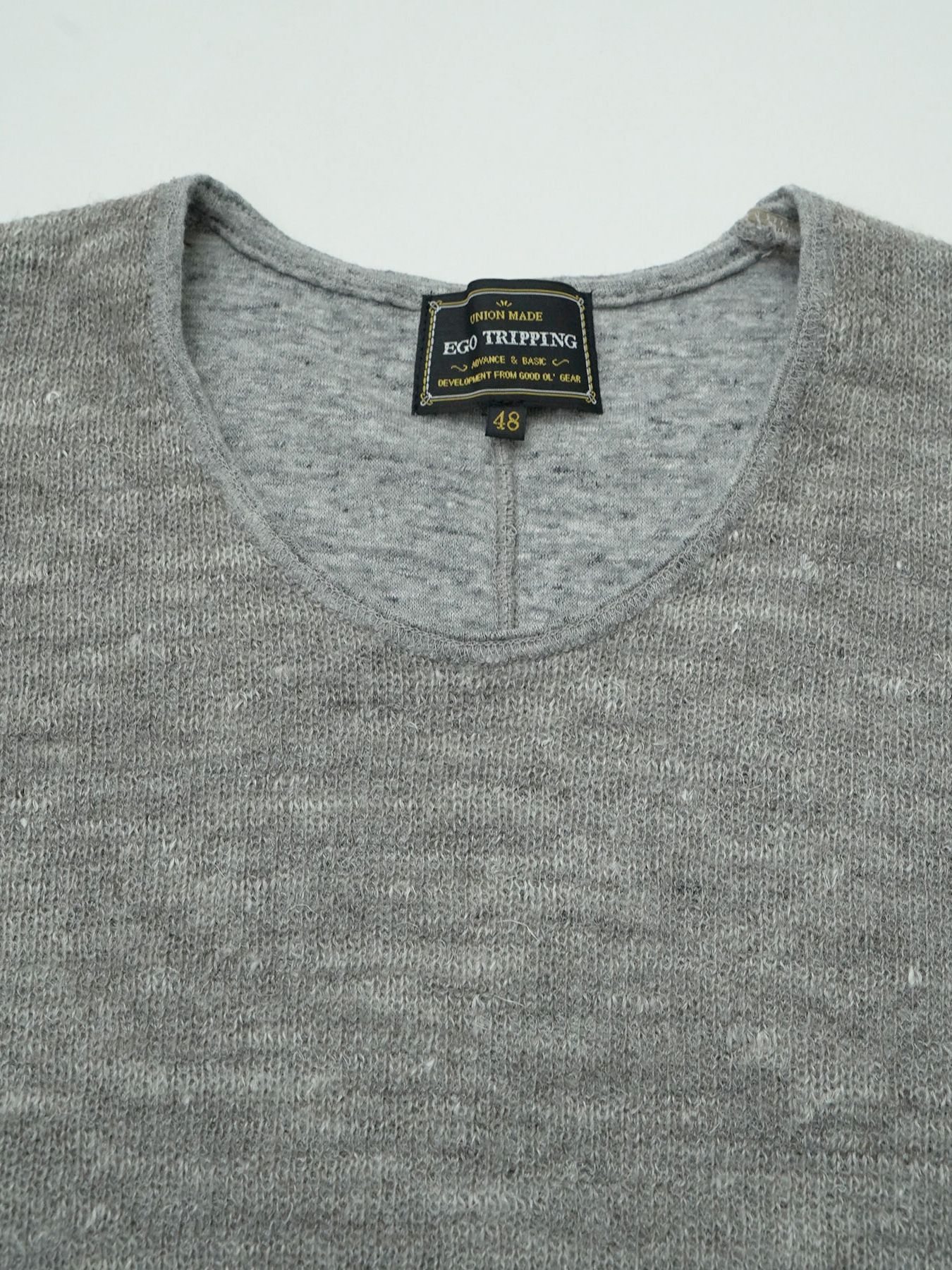 【予約品 】ROLLSLEEVE / ロングスリーブ Tシャツ / ライトグレー