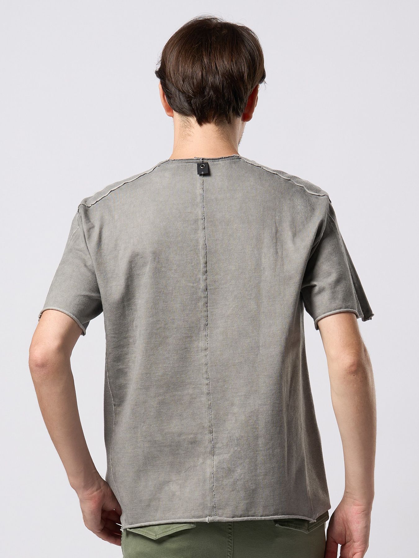 【予約品 9月23日(火) 締切】tight jersey cut-off S/S / タイトジャージ カットオフ ショートスリーブ / ライトグレー
