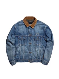【予約品 3月9日(月) 18:00 締切】VIN/DEN/JK USED/SWAR / USED加工 クリスタルクロスガン ヴィンテージ デニム ジャケット / ブルー